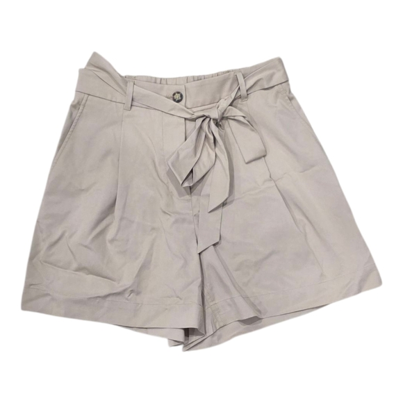 Kit And Ace Sand High Waist Sublime Pleated Tie Shorts 8 - Picture 2 of 5
